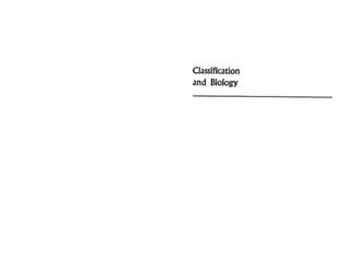 Classification and biology image