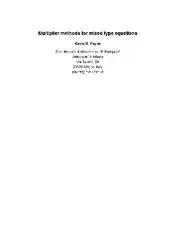 Multiplier methods for... image