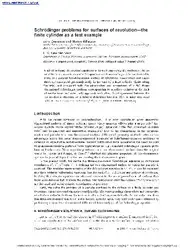 Schrödinger problems for... image