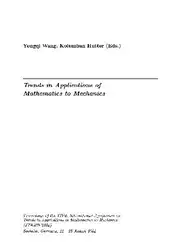 دانلود کتاب Trends in applications of mathematics to mechanics