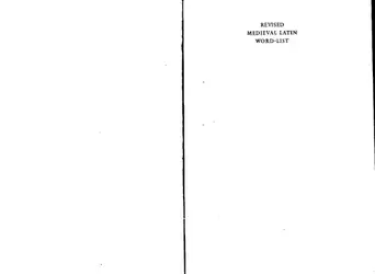 Revised Medieval Latin... image