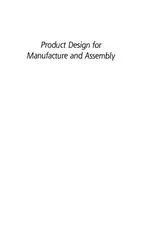 Download Product Design for Manufacture and Assembly