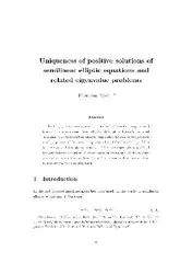 Uniqueness of positive... image