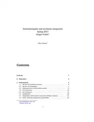 Semimartingales and stochastic... image