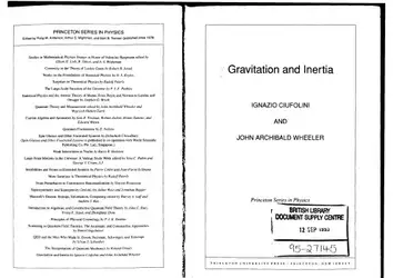 Gravitation and Inertia image