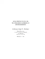 دانلود کتاب Solution Manual for Elementary Mechanics Thermodynamics