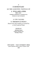 دانلود کتاب A Commentary on the Scientific Writings of J. Willard Gibbs. II. Theoretical Physics