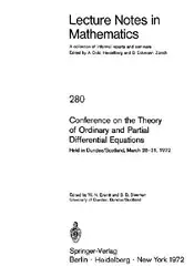 دانلود کتاب Conference on the Theory of Ordinary and Partial Differential Equations, held in Dundee/Scotland, March 28-31, 1972
