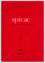 Spicae : cahiers... image