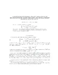 دانلود کتاب Existence and multiplicity for perturbations of an equation involving Hardy inequality and critical Sobolev exponent in the whole R^n