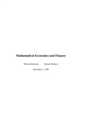 دانلود کتاب Mathematical Economics and Finance