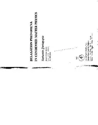 relaxation phenomena in... image