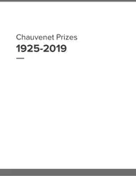 Chauvenet Prizes: 1925-2019
