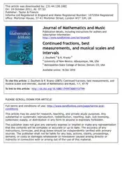 دانلود کتاب Journal of Mathematics and Music 2010