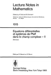Equations différentielles et... image