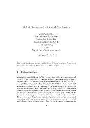 دانلود کتاب KAM theory and celestial mechanics