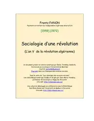 Sociologie d’une révolution... image