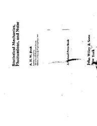 Statistical mechanics,Fluctuations and... image