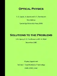 دانلود کتاب Optical physics solutions to the problems