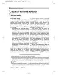 Japanese Fascism Revisited image