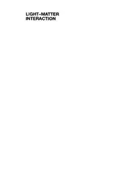 Light-Matter Interaction, Fundamentals... image