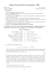 INPhO ۲۰۰۸ Physics... image