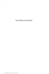 Laser-Plasma Interactions