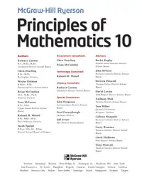 دانلود کتاب Principles of Mathematics 10