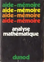 Aide Mémoire Analyse... image
