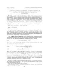 دانلود کتاب A fast and stable solver for singular integral equations on piecewise smooth curves