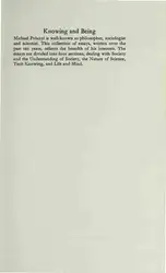 Knowing and Being:... image