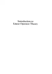 دانلود کتاب Introduction to Linear Operator Theory (Pure and Applied Mathematics (Marcel Dekker))