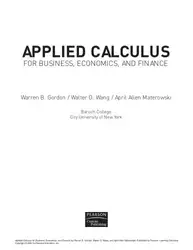 دانلود کتاب Applied Calculus For Business, Economics, And Finance