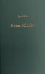 Kleine Schriften image