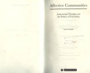 Affective Communities: Anticolonial... image