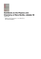 دانلود کتاب Handbook on the Physics and Chemistry of Rare Earths, Volume Volume 16