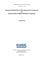 دانلود کتاب Integrated model-driven development environments for equation-based object-oriented languages