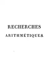Recherches arithmetiques image