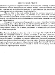 Cosmological physics image