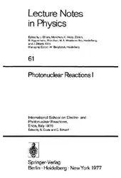 Photonuclear Reactions I image