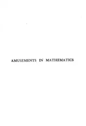 دانلود کتاب Amusements in mathematics