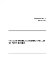 Transformations birationnelles de... image