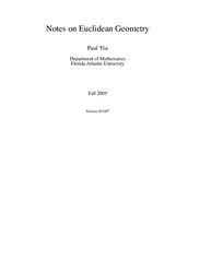 Download Notes on Euclidean Geometry