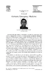 Geriatrics Emergency Medicine image