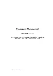 Numerische Mathematik I image