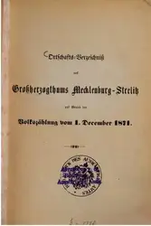 Ortschaftsverzeichnis des Großherzogtums... image