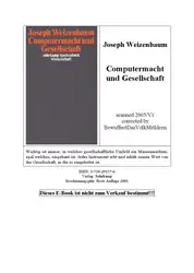 Computermacht und Gesellschaft:... image