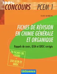 دانلود کتاب Fiches de revision en chimie generale et organique (PCEM1)