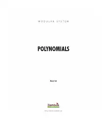دانلود کتاب Polynomials
