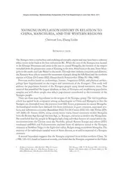 Xiongnu population history... image